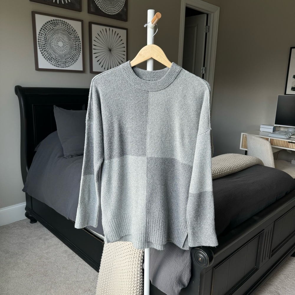 Abercrombie & Fitch Sweater in Light Grey, Mottled Grey - Picture 2 of 7